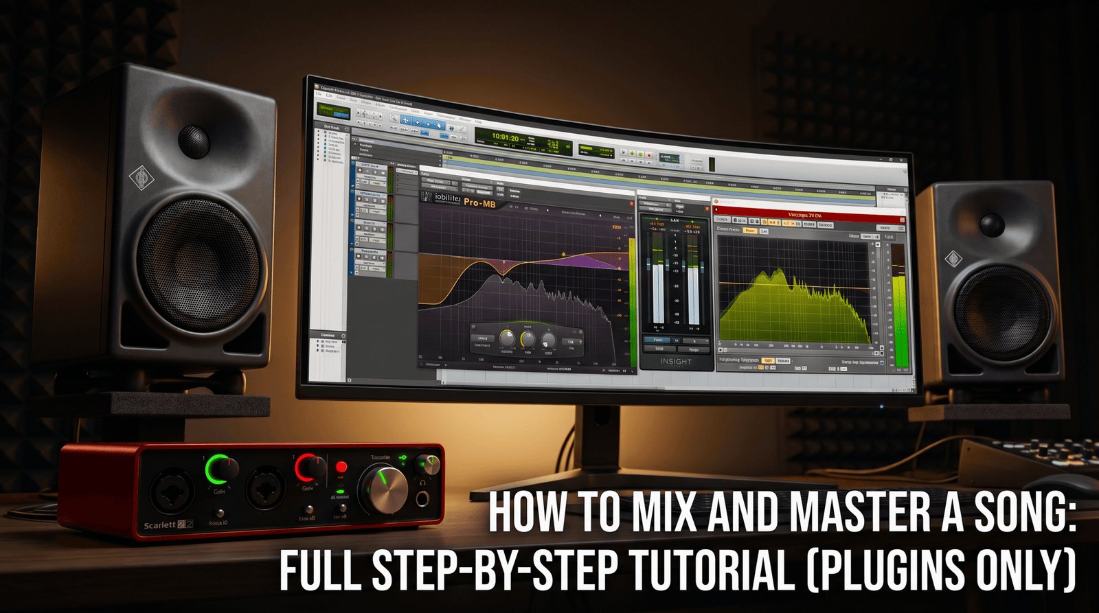 how to mix and master a song full tutorial plugins only scaled